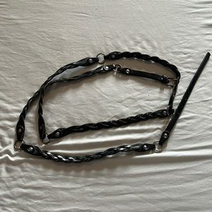 Roots genuine leather belt